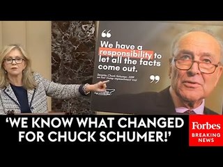 Video herunterladen: Marsha Blackburn Directly Calls Out Schumer For Leading Dismissal Of Mayorkas Impeachment Articles