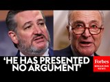 BREAKING NEWS: Ted Cruz Calls Out Schumer On Senate Floor Over Mayorkas Trial—Then Schumer Reacts