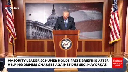 Download Video: Schumer Takes Victory Lap After Helping Lead Dismissal Of All Impeachment Charges Against Mayorkas