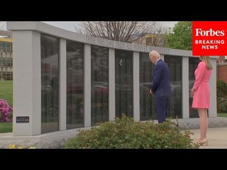 President Biden Visits A War Memorial In Scranton, Pennsylvania