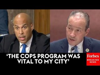 ‘You’ve Given Congress No Transparency’: Cory Booker Slams COPs Program Director For Lack Of Data