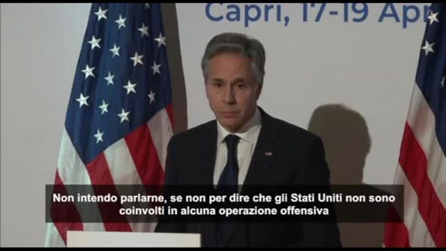 Blinken: Usa non coinvolti in alcuna operazione offensiva