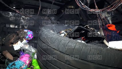 «Ni para comales» quedó camioneta tras incendiarse en la capital | Móvil Emergencia TGU