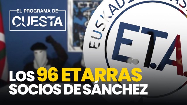 Estos son los 96 etarras socios de Sánchez