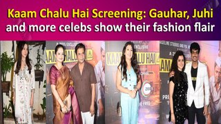 Kaam Chalu Hai Screening: Gauhar, Juhi and more celebs show their fashion flair