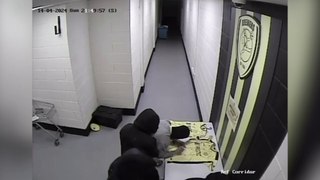 Burglars sign football shirts during club raid