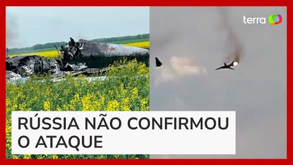 Vídeo mostra queda de avião supersônico russo derrubado pela Ucrânia