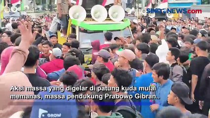 2 Kelompok Massa Bubarkan Diri Usai Terlibat Saling Dorong di Patung Kuda