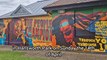 Locals react to the mural honouring Benjamin Zephaniah in Handsworth Park, Birmingham