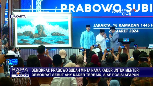 Demokrat Pastikan AHY Siap Ditugaskan Posisi Apa Pun di Kabinet Prabowo-Gibran