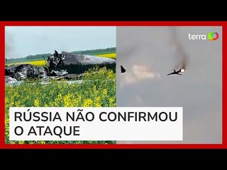 Vídeo mostra queda de avião supersônico russo derrubado pela Ucrânia