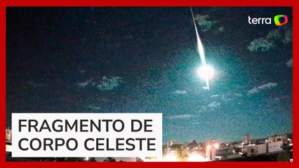 Explosão de meteoro gera brilho mais forte do que a lua no RS