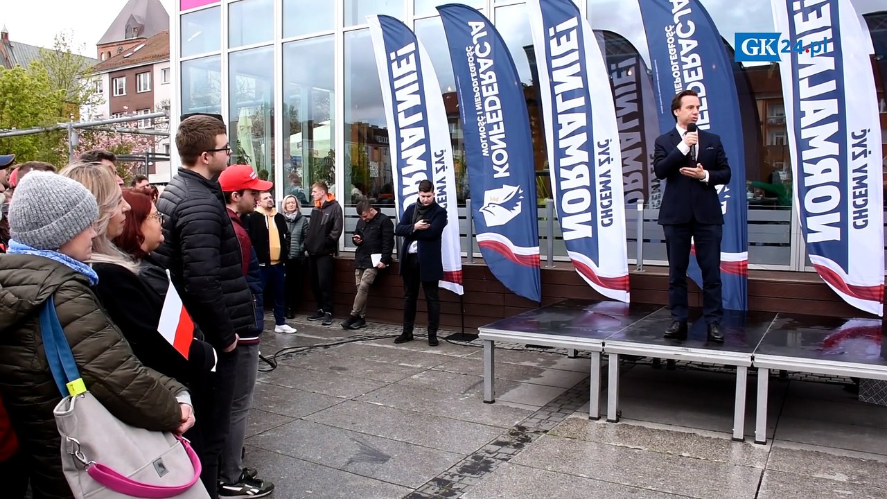 Krzysztof Bosak i Sławomir Mentzen z Konfederac...