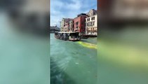 Colorante verde e rosso nel Canal Grande: l'azione di Extinction Rebellion a Venezia