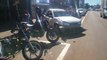 Toyota Yaris bate contra utilitário na Rua Paraná, no São Cristóvão