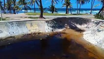 Pista de Skate alagada vira foco de dengue e preocupa moradores da Praia do Flamengo