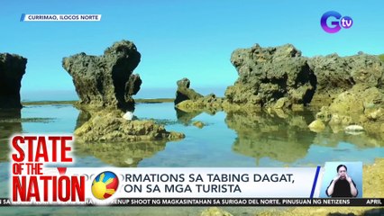 Rock formations sa tabing-dagat, atraksyon sa mga turista | SONA