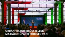 Orbán a Fidesz-kampánynyitón:  Brüsszel a tűzzel játszik, amit csinál, istenkísértés