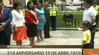 Autoridades nacionales conmemoran 214 años de la Declaración de Independencia de Venezuela