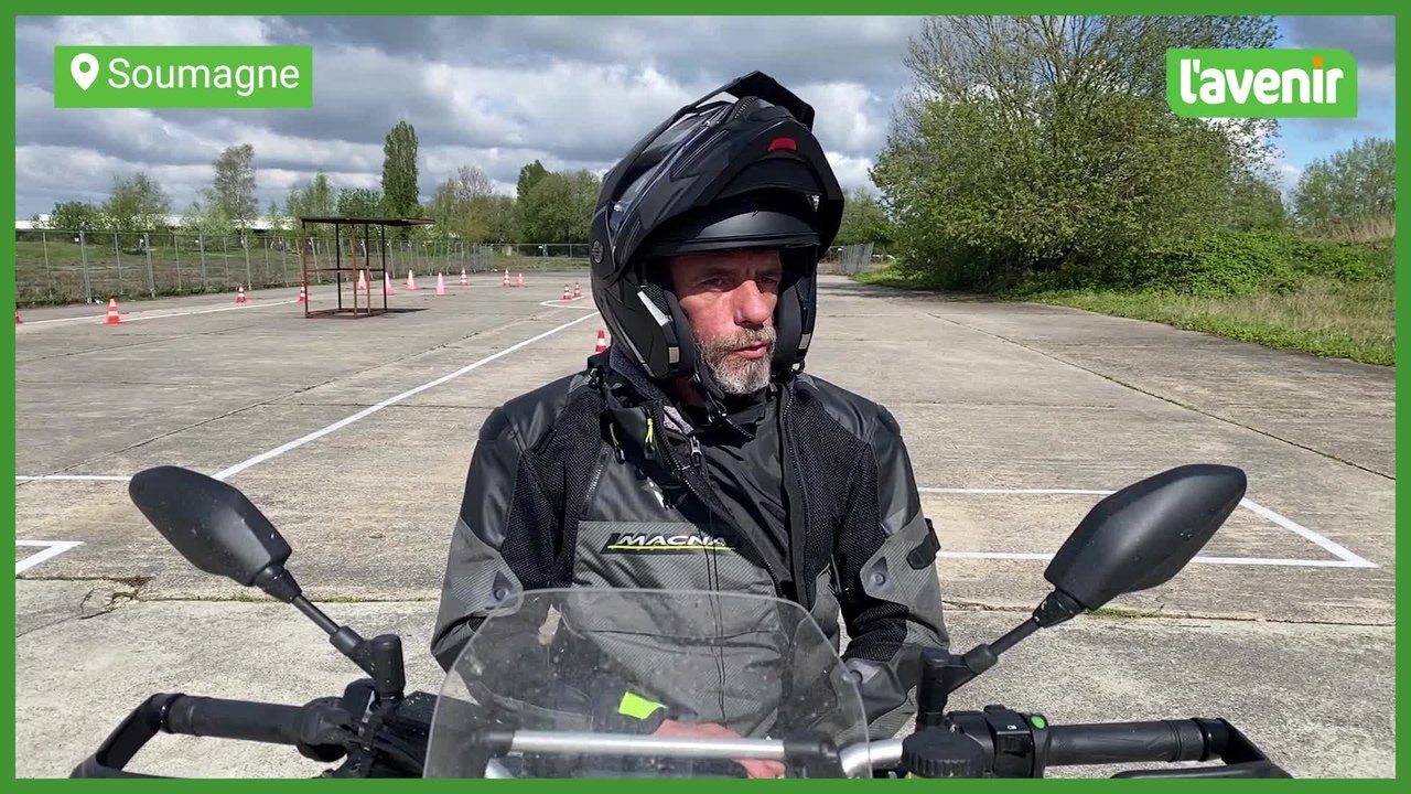 Amputé, Olivier a testé la moto statique de l’ASWR et est sous le charme