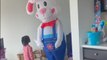 Baby boy shows zero signs of joy after being surprised by the Easter Bunny
