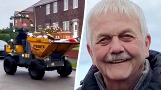 Dad who told family to 'stick him in dumper truck' at funeral has request come true