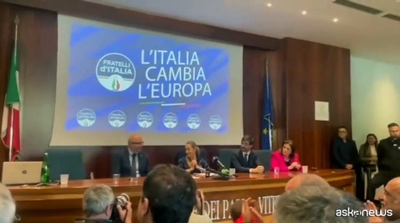 FdI, a Viterbo primo comizio di Arianna Meloni: sono qui da militante
