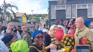 Accueil de Marine Le Pen à Mayotte