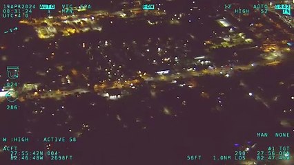 Jovem detido por apontar laser ao helicóptero da polícia