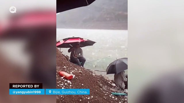 Storms leave extreme hailstorms in several regions of China