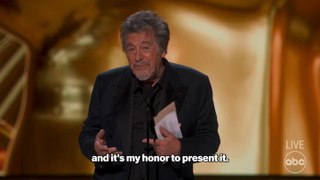 Al Pacino's Bizarre Best Picture Announcement