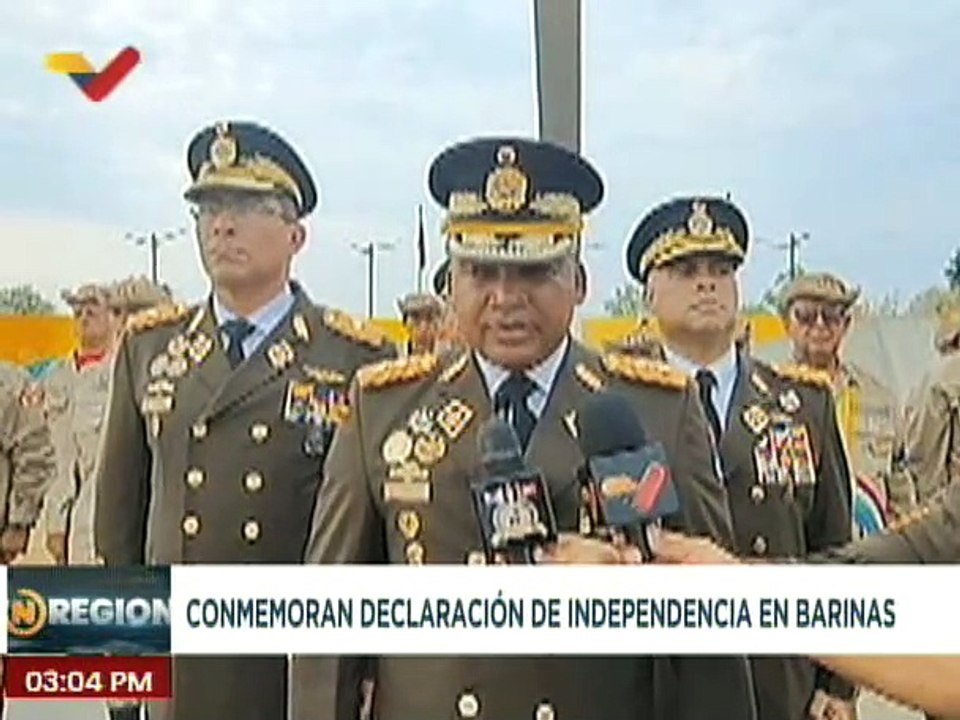 Barinas | FANB celebra 214 aniversario de la Declaración de Independencia del 19 de Abril de 1810