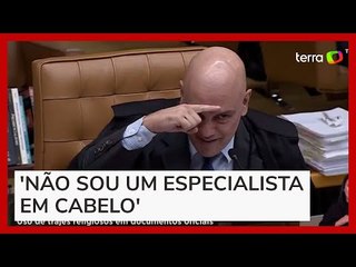 Download Video: Moraes brinca sobre ser calvo em sessão do STF: 'Vou me autoprocessar por bullying'