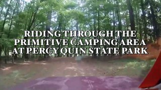 Riding Through the Primitive Camping at Percy Quin State Park