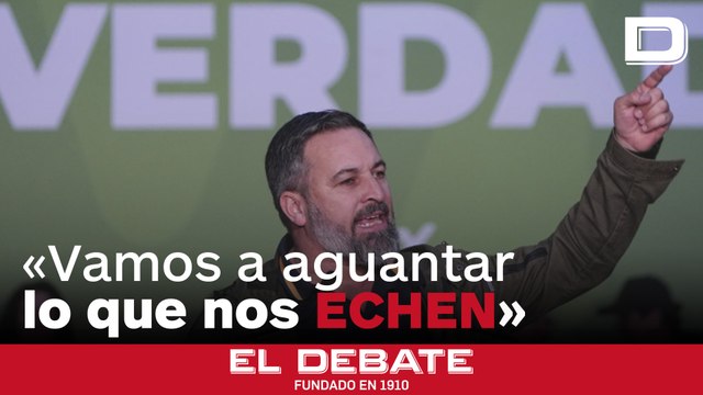 Abascal promete no dar «ni un paso atrás» ni bajar «una sola bandera» en el País Vasco: «Vamos a aguantar lo que nos echen»