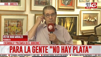 Victor Hugo Morales en Crónica: "Hay una sensación de abandono del Estado"