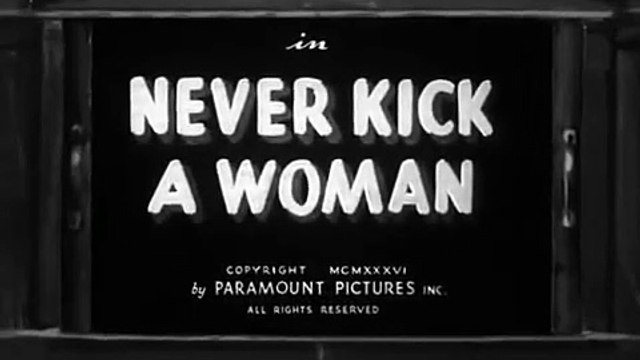 Popeye (1933) E 38 Never Kick A Woman