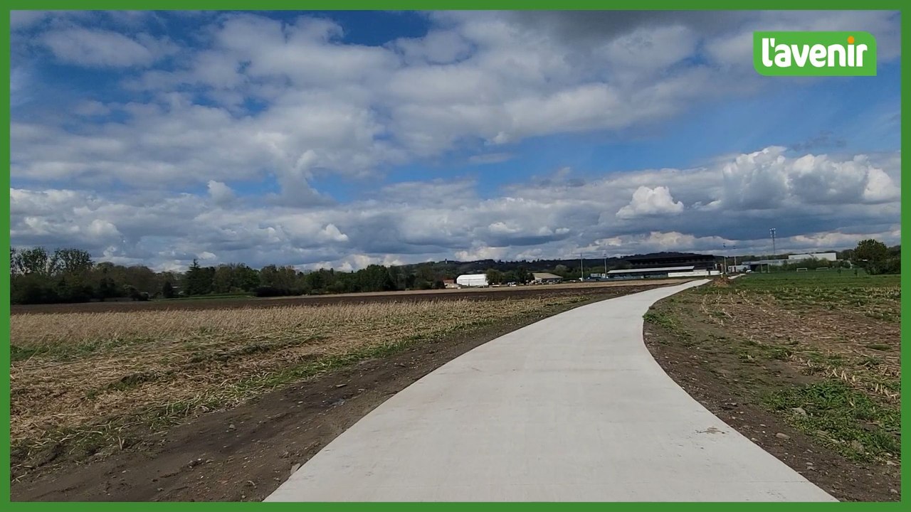 Une voie cyclable vers Tournai Xpo et le stade Luc Varenne au départ de Tournai (vidéo)