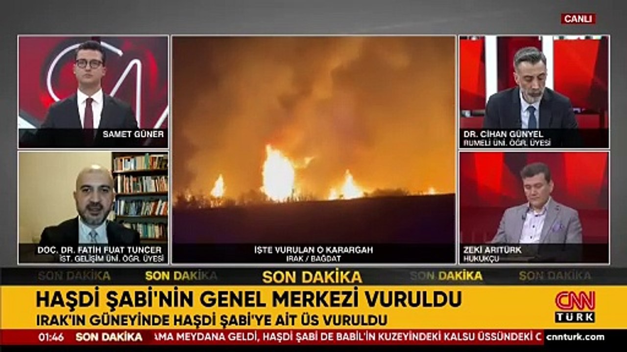 Irak'ta Haşdi Şabi karargahına hava saldırısı