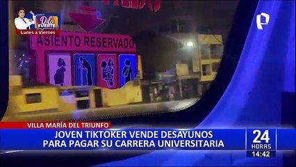 ¡Gran ejemplo! Tiktoker vende desayunos para pagar su carrera universitaria