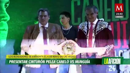 Este es el cinturón conmemorativo que recibirá el ganador de 'Canelo' vs Munguía