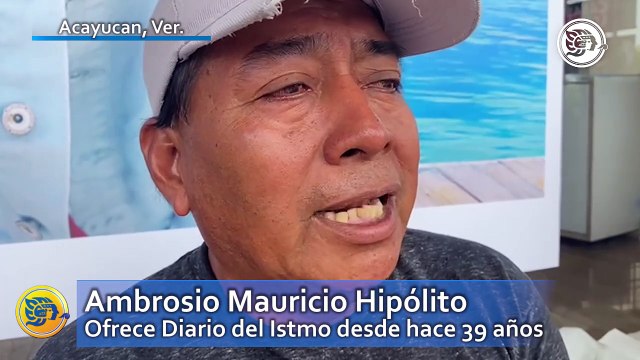 Diario del Istmo 45 aniversario: Ambrosio Mauricio; de los más antiguos vendedores de periódicos en Acayucan