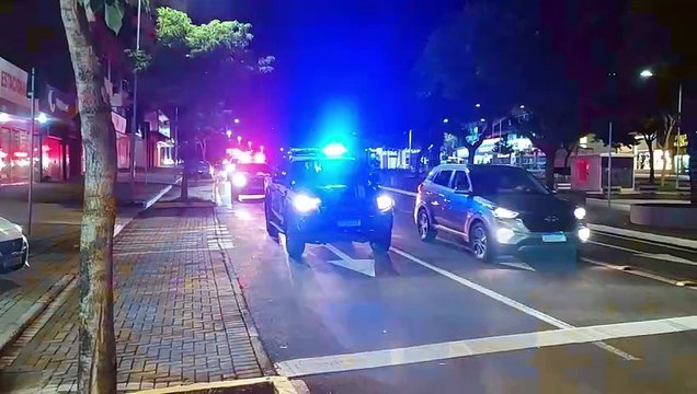 Forças de segurança realizam carreata em alusão ao Dia Nacional da Paz no Trânsito em Cascavel