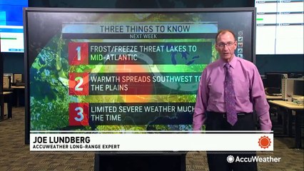 Severe storms will be limited for most of the 4th week of April