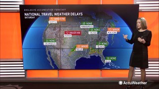 Your Saturday travel forecast across the US