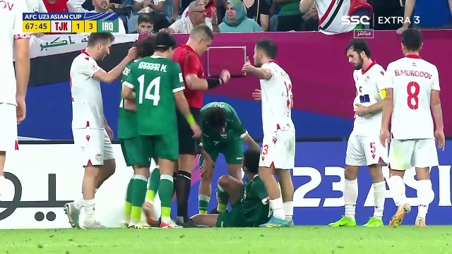 كأس آسيا تحت 23 سنة - قطر العراق -طاجيكستان المجموعة الثالثه الشوط الثاني 2024-04-19