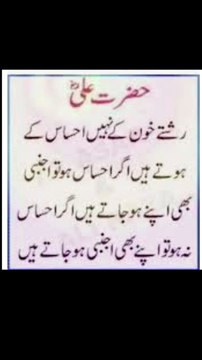 Hazrat Ali (R.A) quotes
