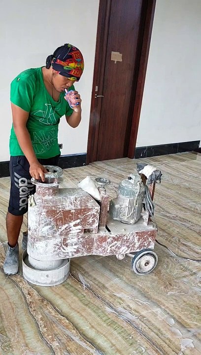 tutorial proses finis lantai marmer