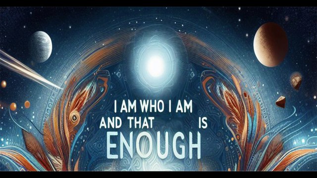 I am who I am and that is enough