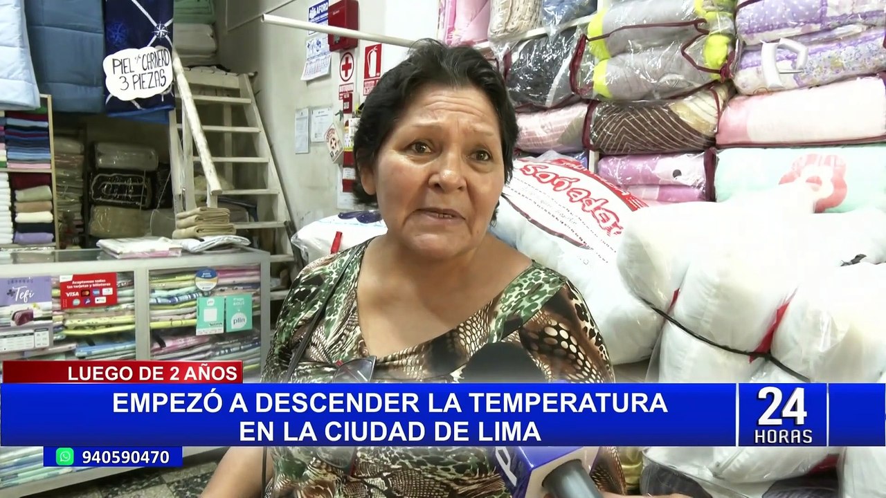 Senamhi advierte que temperaturas en la capital descenderán gradualmente hasta invierno